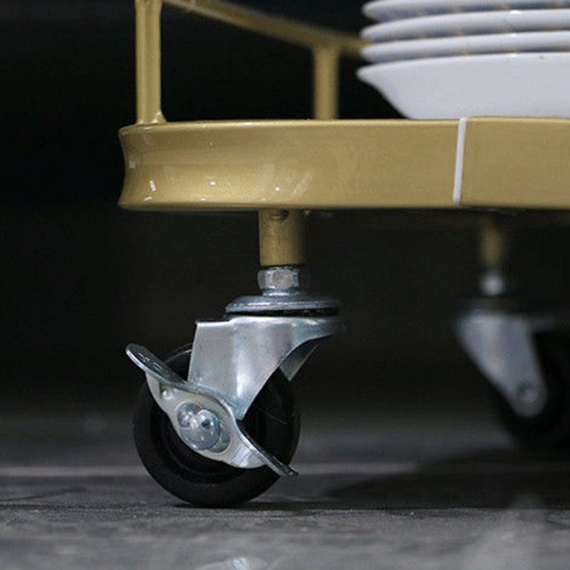 33.07" High Contemporary Prep Table Rolling Metal Prep Table for Kitchen