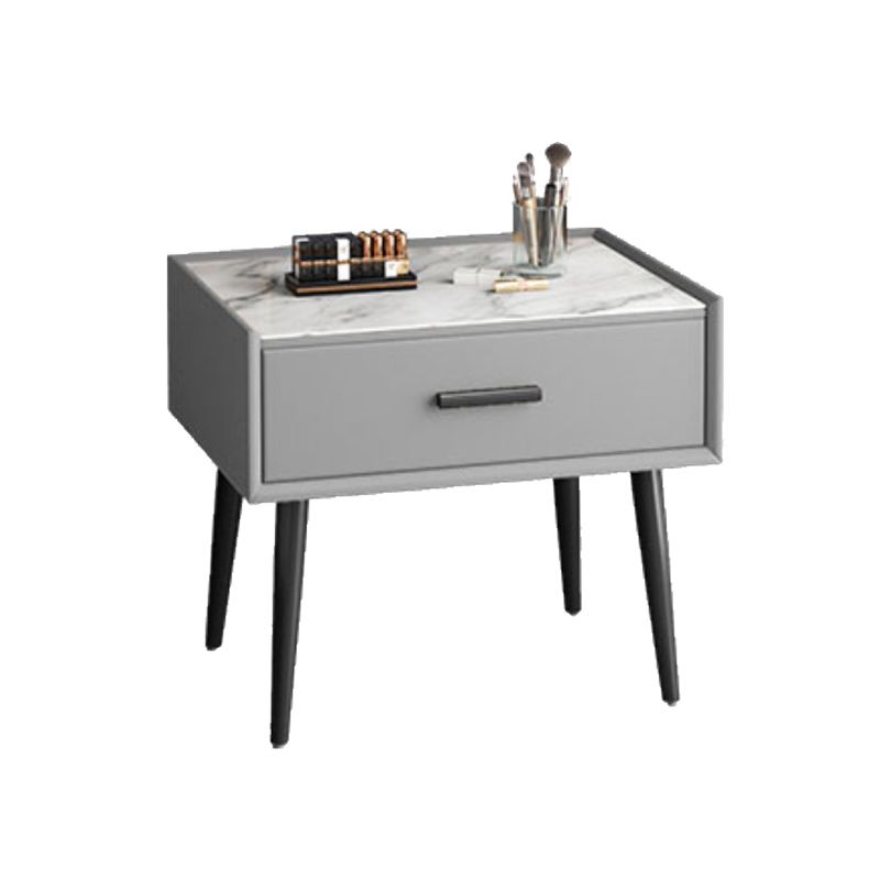 Glam Style 18.5 " Height 1- Drawer Slate Top Table Makeup Vanity