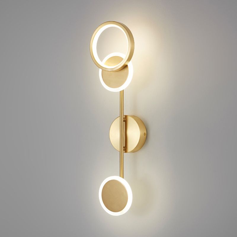 Multiple-Light Geometric Wall Sconce Lighting Modern Metal Wall Sconces