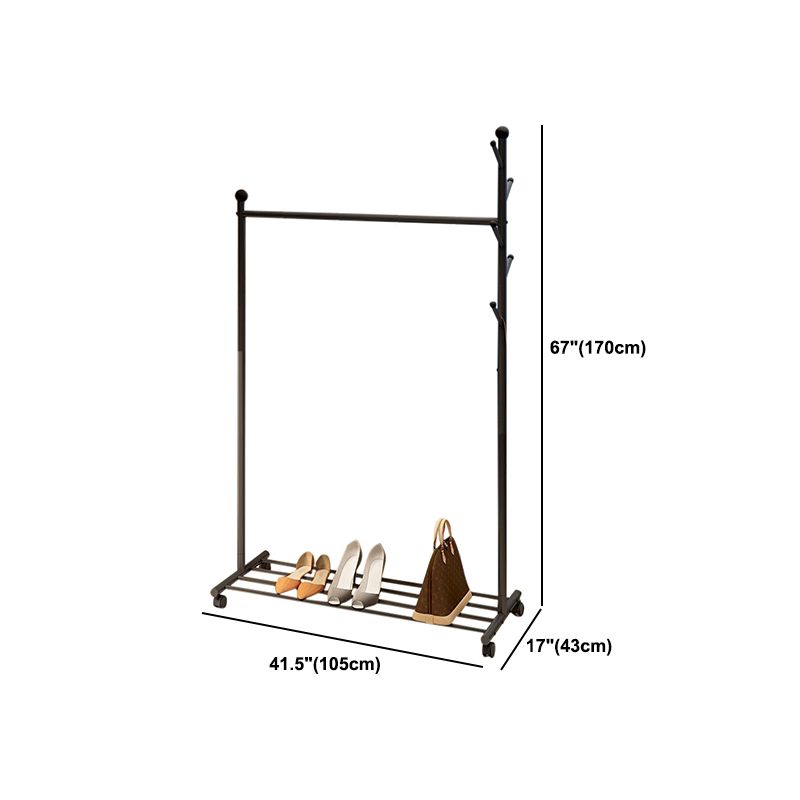 Contemporary Style Wardrobe 1-Teir Metal Wardrobe Closet for Bedroom