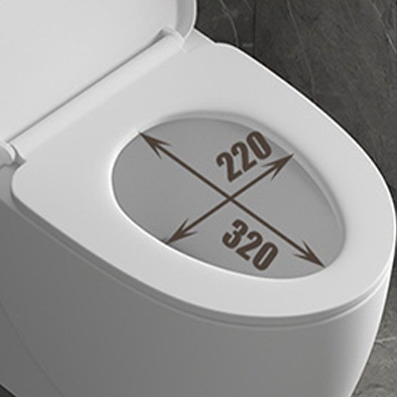 Siphon Jet Toilet Elongate One-Piece Floor Mounted Toilet with Dual Flush Mode