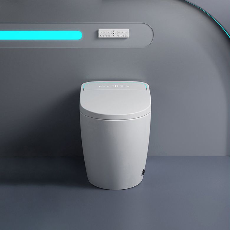 Concealed Tank Modern Toilet Heated Seat One-Piece Flush Toilet with Slow Close Seat