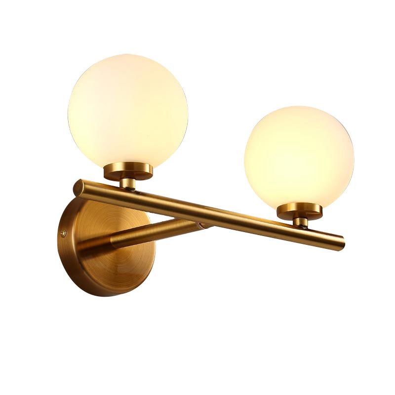 Creative Vanity Lighting Minimalist Glass Wall Light Sconce for Bathroom