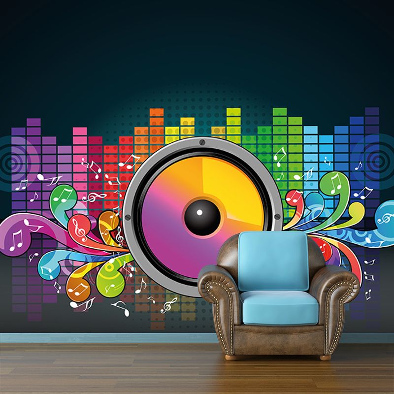 Illustration Environment Friendly Mural Wallpaper Musical Elements Bedroom Wall Mural