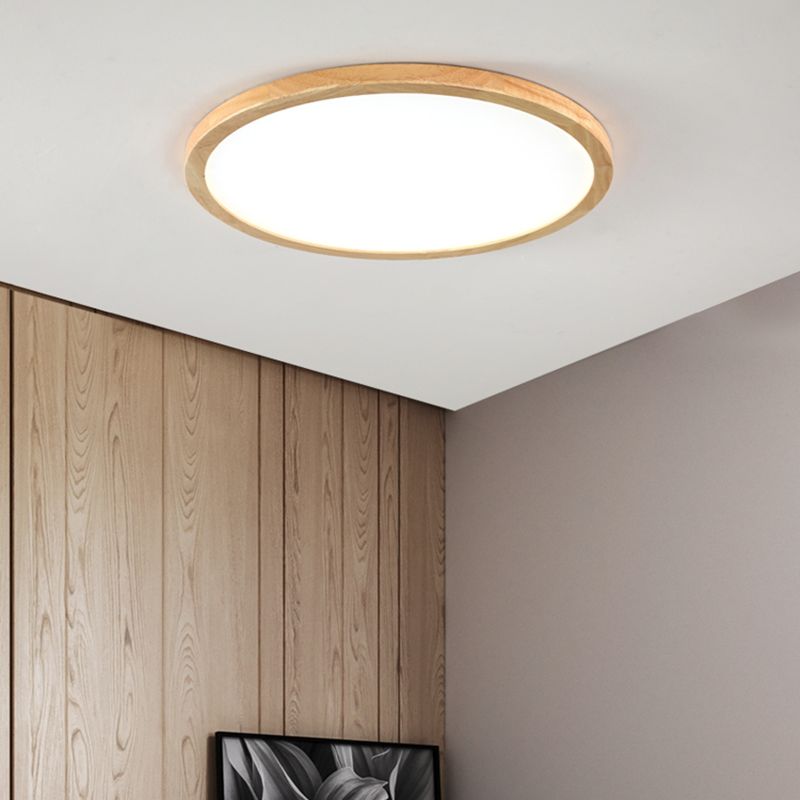 Luminaire de plafond encastré en bois moderne lampe de chambre lampe de chambre intérieure