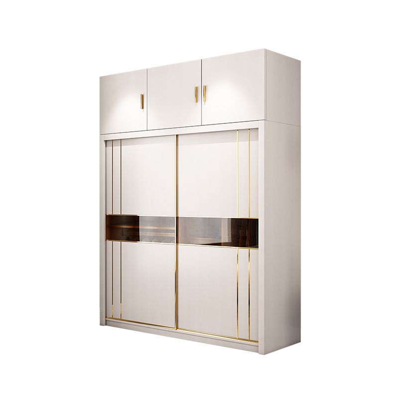 Modern Style Wardrobe Cabinet Glass Wardrobe Closet for Home