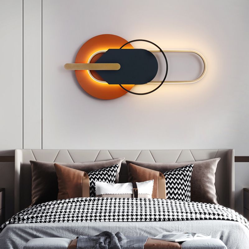 Geometry Shape Metal Wall Lights Modern Style Wall Mounted Lamps