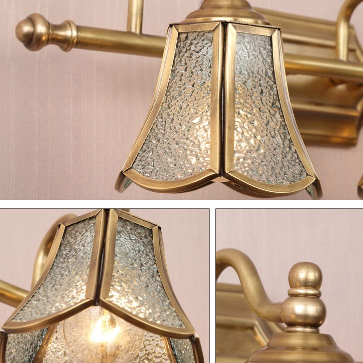 Postmodern Simplicity Bell Vanity Sconce Lights Water Glass Wall Mount Light Fixture for Bathroom