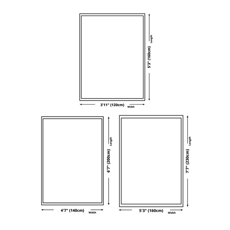 Glam Floral Printed Area Rug Mid-Century Polyester Rug Non-Slip Backing Carpet for Home Decoration