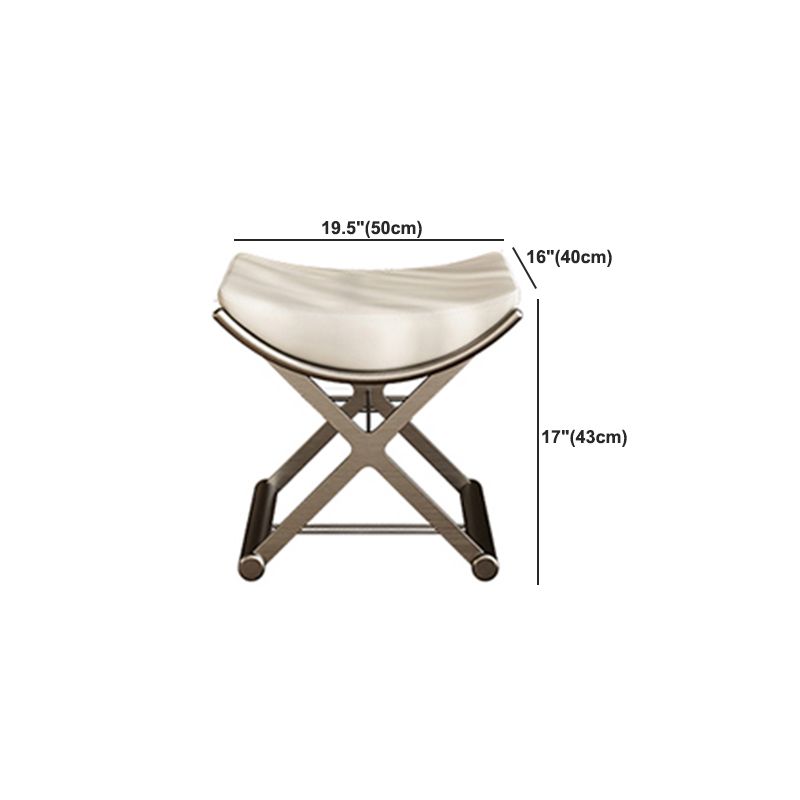 Luxurious Metal Make-up Vanity 2 Storage Drawers Vanity Table Set