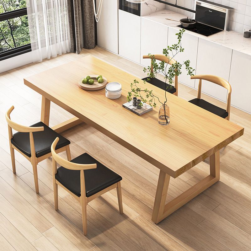 Modern Solid Wood Furniture 1/2/4/5/7 Pcs Standard Height Dining Room Table Set