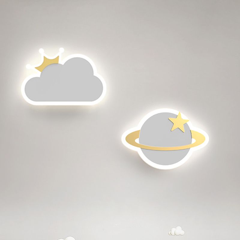 Modern Style Unique Shape Wall Sconce Metal 1 Light Sconce Lighting for Dining Room