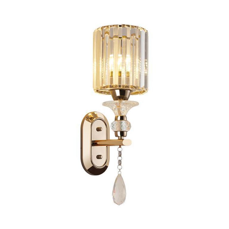 Modern Simple Crystal Vanity Light Geometry Shape Vanity Lamp for Shower Room