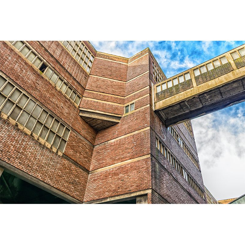 Construction Wall Mural Wallpaper Decorative Mildew Resistant Home Decor