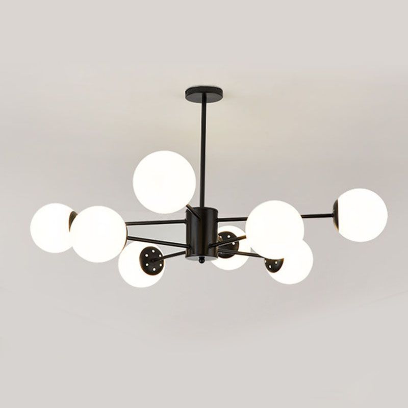 Balloon Shaped Chandelier Modern Style Glass Multi Lights Chandelier Lamp