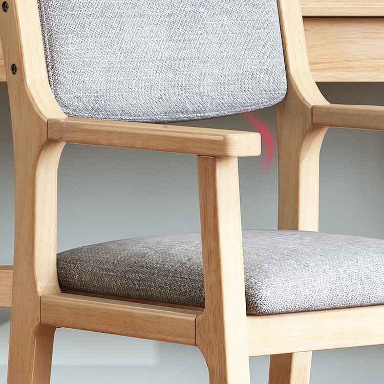Silla de comedor de madera de estilo moderno, respaldo abierto, sillones de comedor para cocina