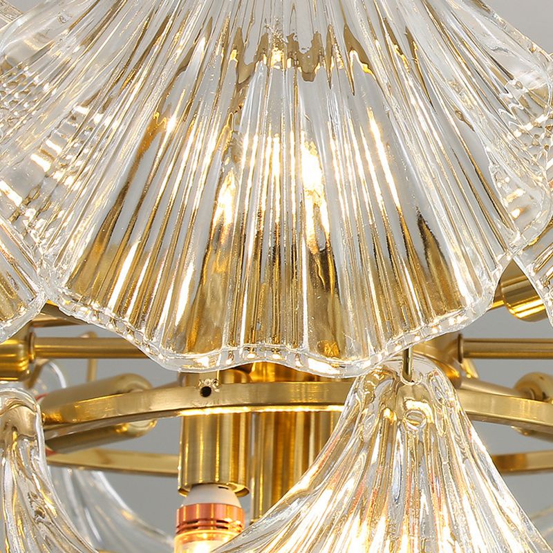 Modern Artistic Pendant Light Glass Geometric Chandelier for Dining Room