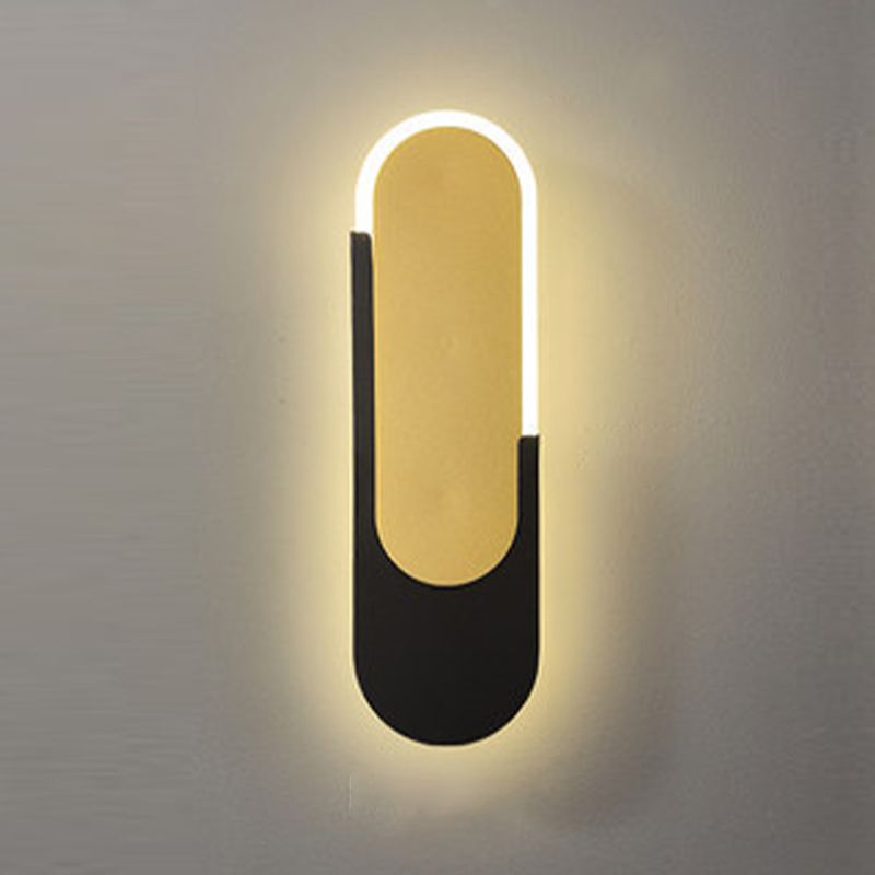 1 Light Geometric Wall Sconce Lights Modern Metal Wall Mounted Light Fixture