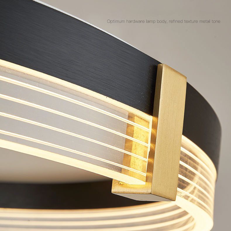 DEL géométrique Flush Mount Ceiling Light Modern Simplicity Acrylic Ceiling Mount Chandelier for Bedroom