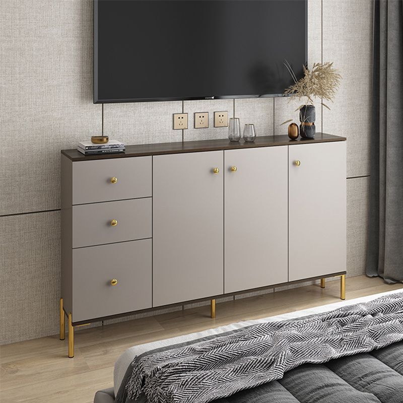 Glam Manufactured Wood TV Stand Bedroom TV Cabinet with 3 Drawers
