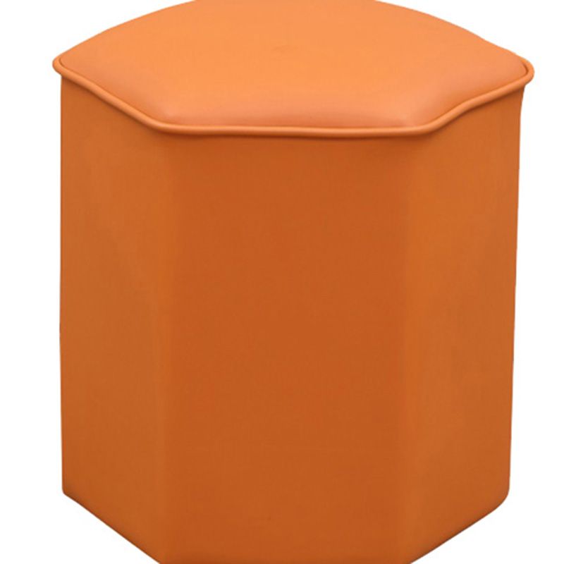 Red Modern Pouf Water Resistant Specialty Foot Stool for Living Room