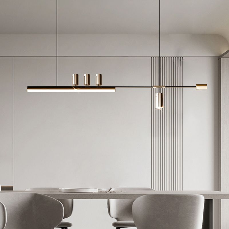 Metal Ceiling Pendant Light Modern LED Island Lighting Ideas for Kitchen