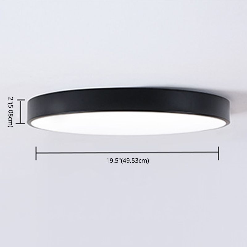 Acryl Ronde Moderne Stijl LED Plafond Licht Minimalisme Woonkamer Flush-mount Lamp