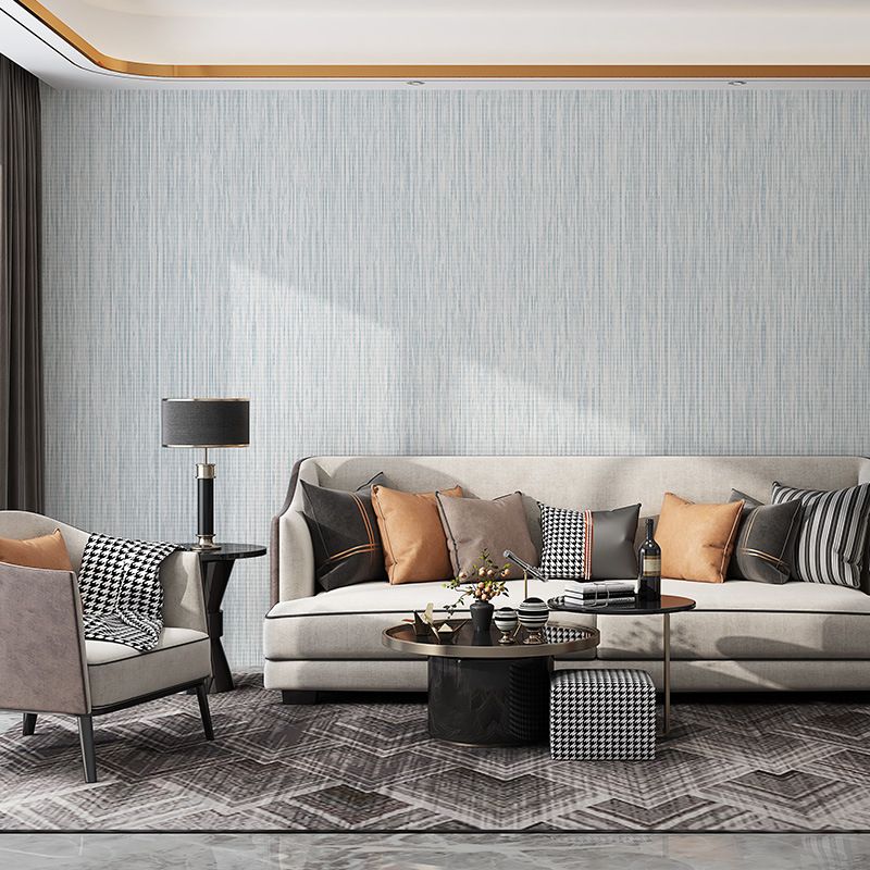 Grass Cloth Pastel Wallpaper Contemporary Solid Color Wall Covering, 31' x 20.5"