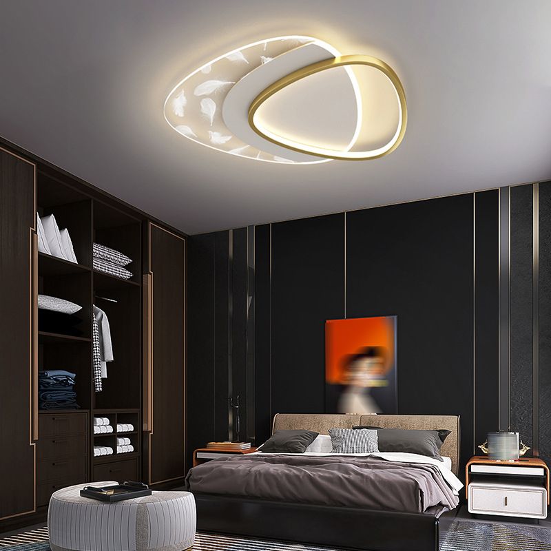 Lámpara de techo de forma de geometría de estilo moderno 2 Luz de techo de luz para comedor