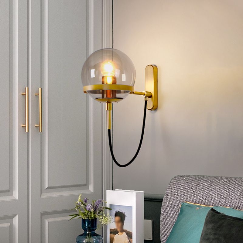 Illuminazione da parete a parete a forma di vetro Apparecchiatura da parete in stile contemporaneo