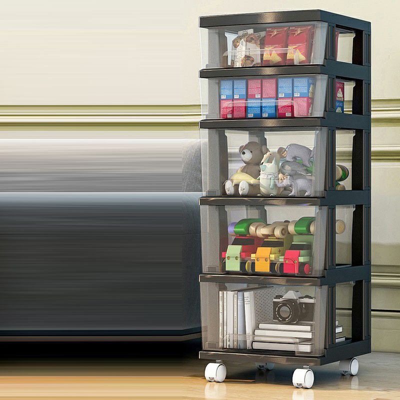 Contemporary Storage Cabinet with Legs 5-drawer Wardrobe Armoire