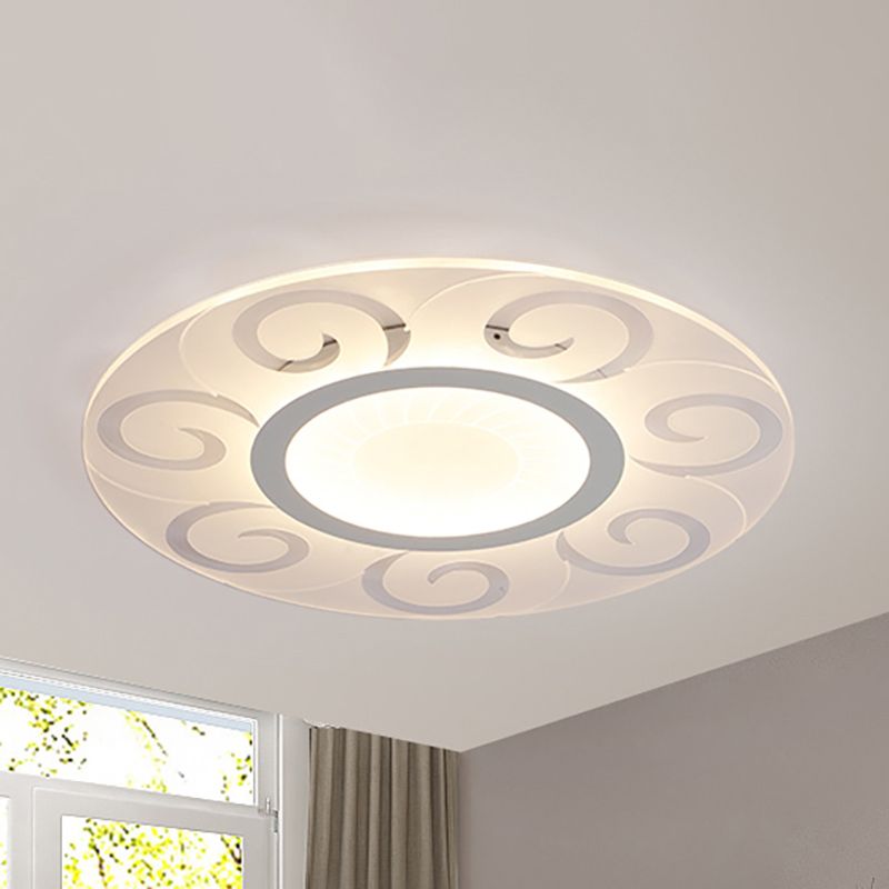 16"/19.5"/23.5"/29.5" W Acrylic Ultra Thin Flushmount Lighting Modernism Led Flush Ceiling Light for Living Room