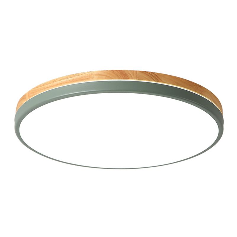 Ultrathin Round Hallway Flush Light Fixture Acrylic LED Macaron Ceiling Mounted Lamp