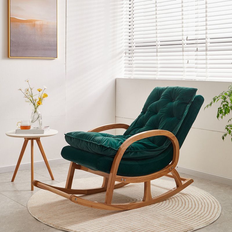 Modern Style Wooden Rocking Chair Lounge Leisure Chaise Chair for Indoor