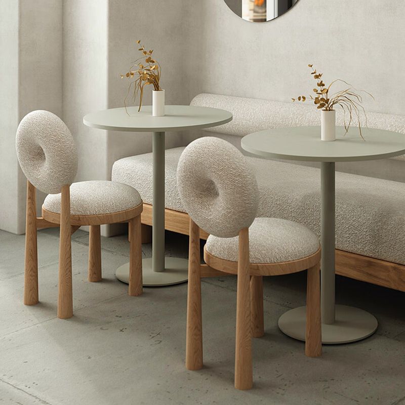 Contemporary Upholstered Dining Room Solid Wood Armless Dining Chair