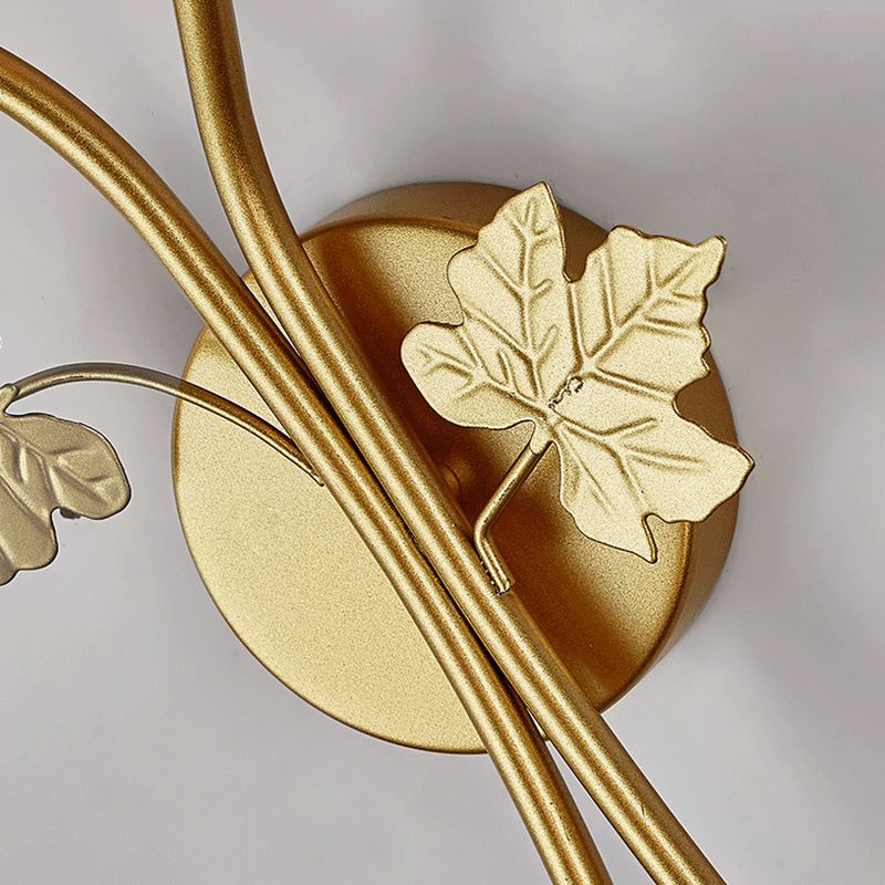 Contemporary Wall Sconce Flower Sconce Lighting with Glass for Bedroom