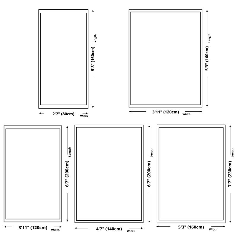 Chic Blue Modern Rug Geometric Print Polyester Area Rug Anti-Slip Area Carpet for Home Decor