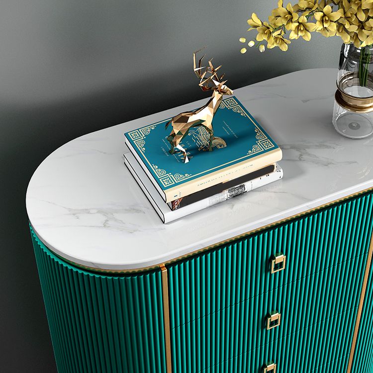Modern Lingerie Chest Marble Vertical Storage Chest Dresser for Bedroom