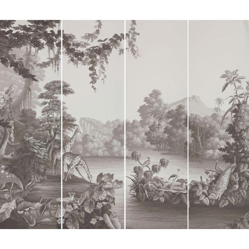Whole Forest Scene Mural Wallpaper for Wall Decor Tropical Bedroom Wall Covering