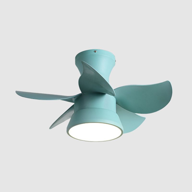 Metal Ceiling Fan Light Modern Style 1 Light Ceiling Fan Light for Children's Room