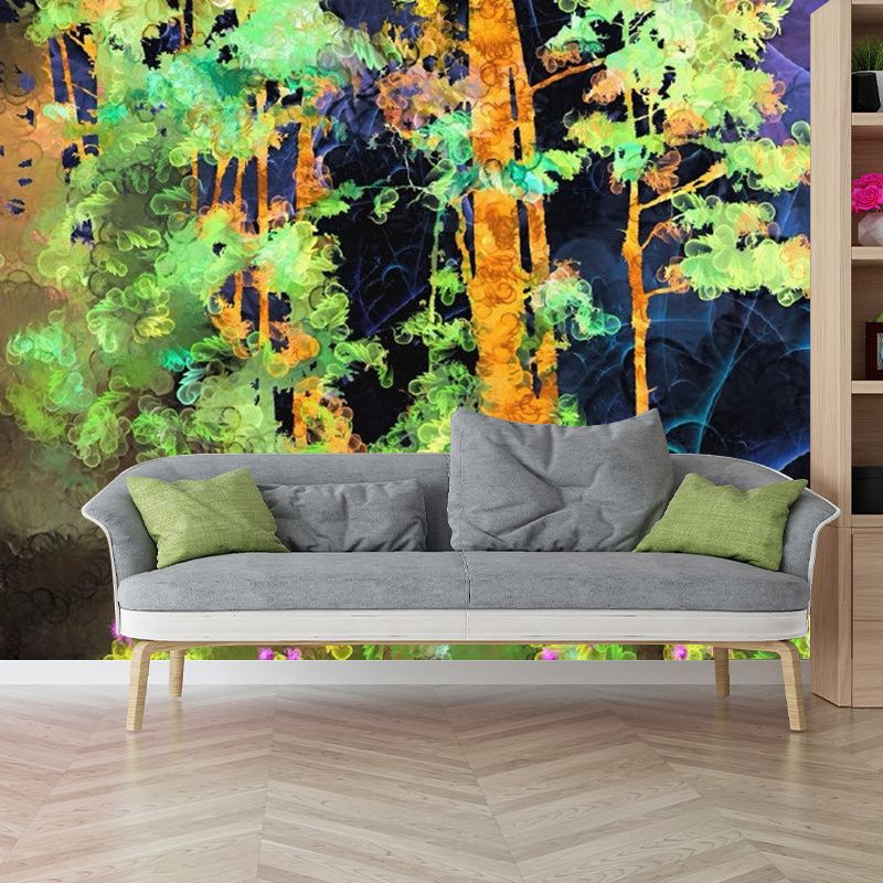 Washable Forest Overlook Painting Murals Customized Artistic Wall Decoration for Home