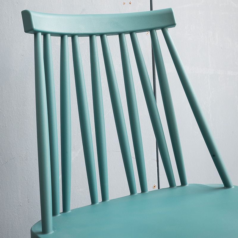 Modern Style Side Chair Plastic Windsor Back Dining Side Chair
