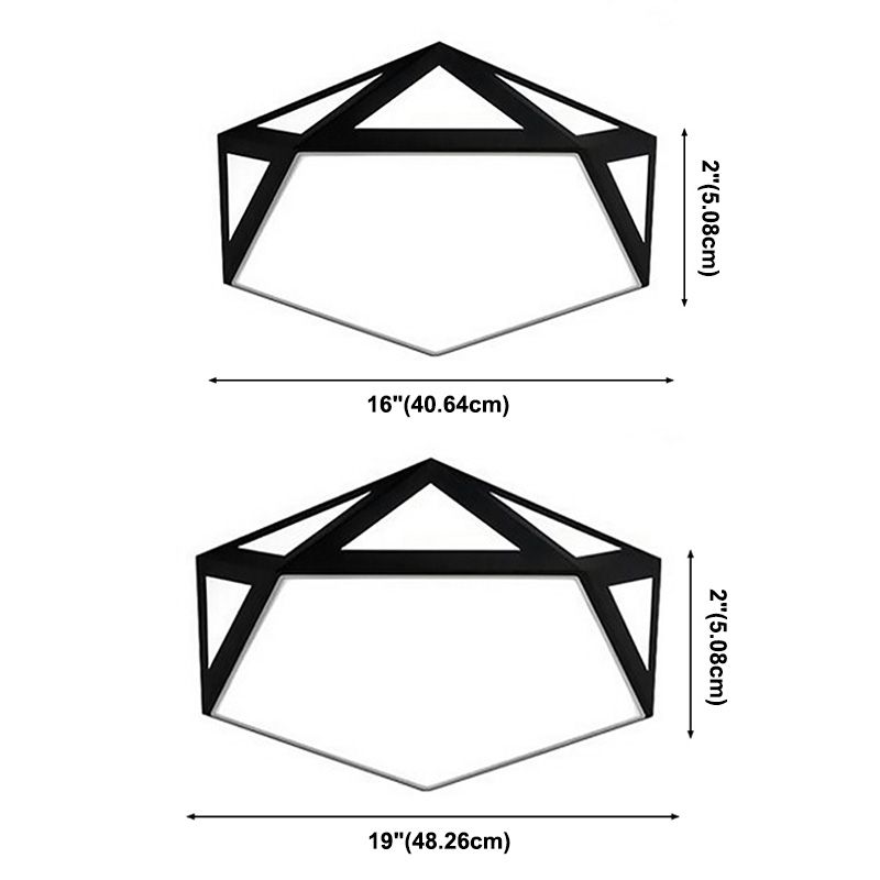 Flush Geometric Flush Mount Ceiling Light Colorful Macaron Lamp for Kid's Room