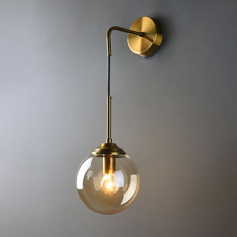 Luz de pared de vidrio de estilo moderno Diseño de luz creativa de luz creativa para dormitorio