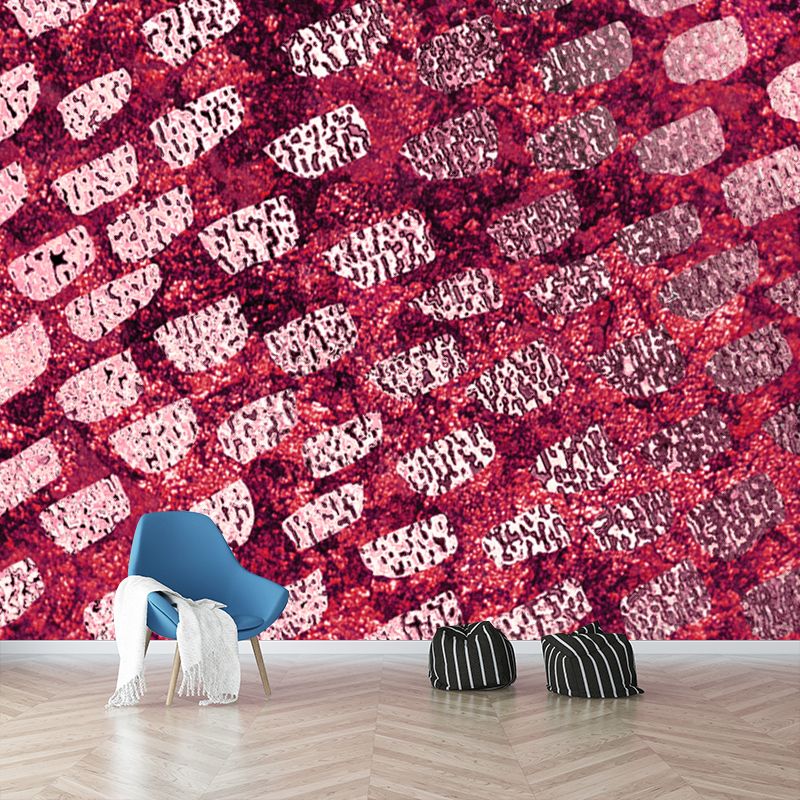 Modernist Spots Foil Wall Mural for Bedroom Personalized Wall Art in Pastel Color