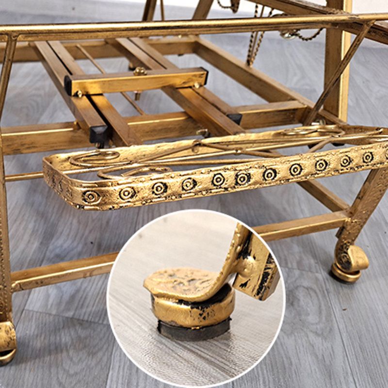 Modern Rattan Chair Solid  Color Rocker Chair with Metal Legs