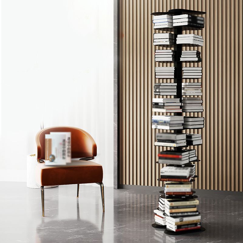 Metal Bookcase Minimalist Style Free Form Shelf for Study Room