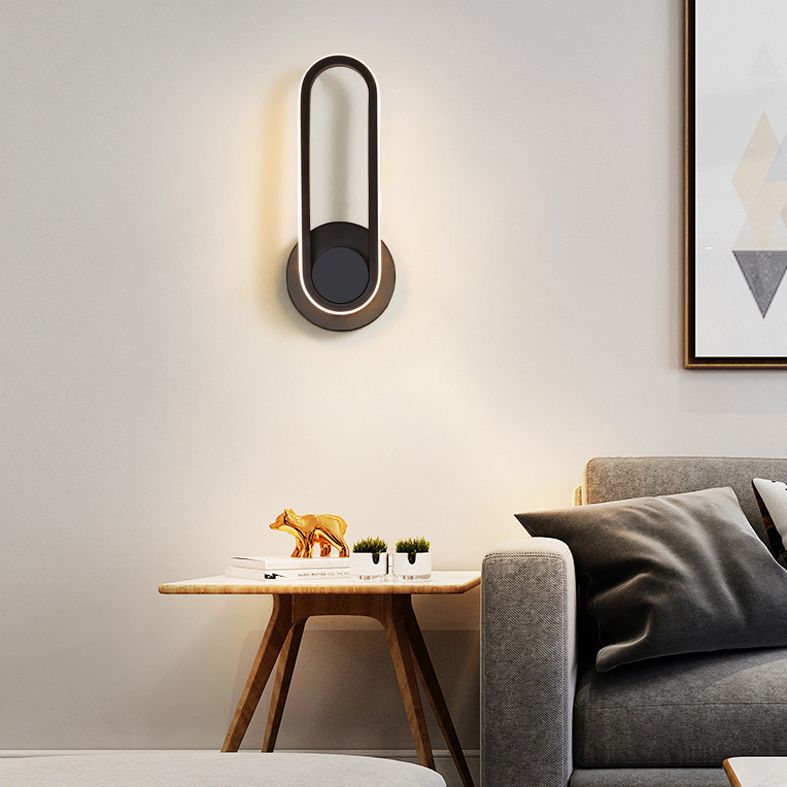 Moderna Minimalista Estilo Lineo Lucina de pared lineal Metal 1 luces de pared ligeras para sala de estar