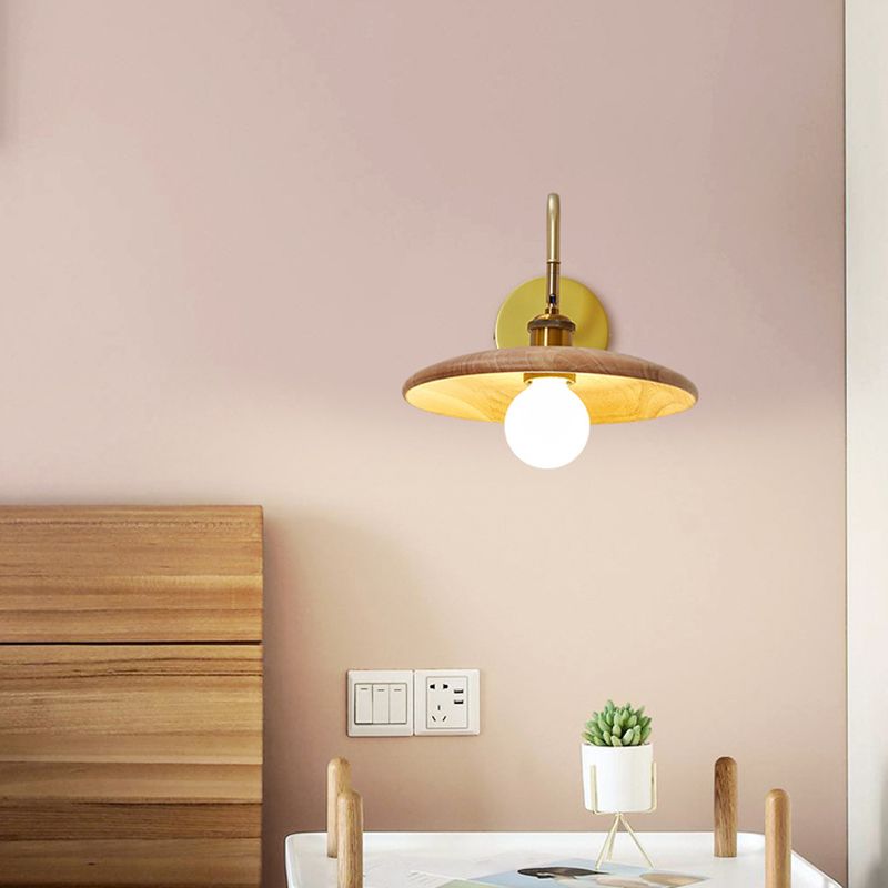 1 Light Hemisphere Shape Wall Light Sconce Modern Wall Light Fixture for Dining Room