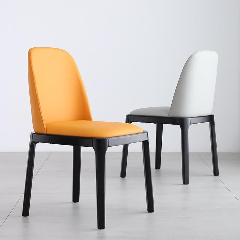 Wood Industrial Indoor-Outdoor Side Chair Parsons Dining Chair